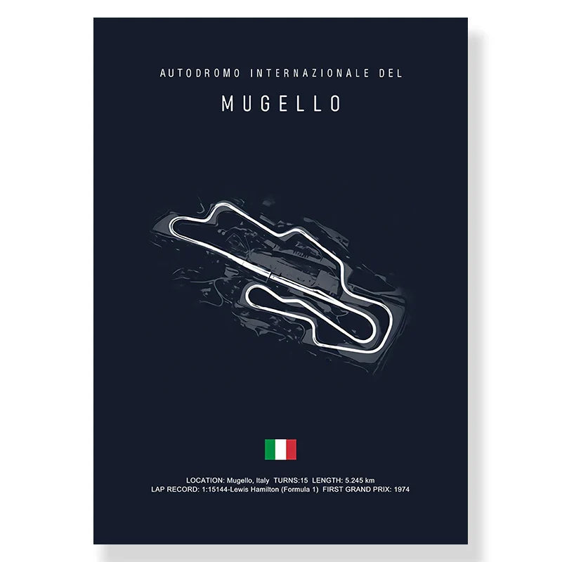 DecorBites™ F1 Racing Track Canvas Art for Living Room