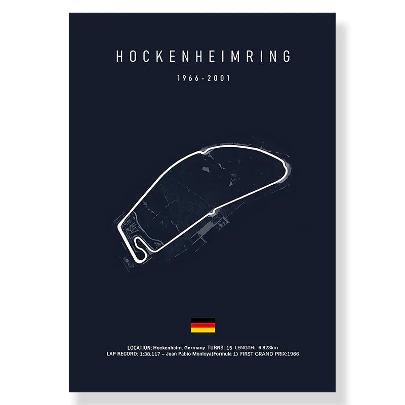 DecorBites™ F1 Racing Track Canvas Art for Living Room