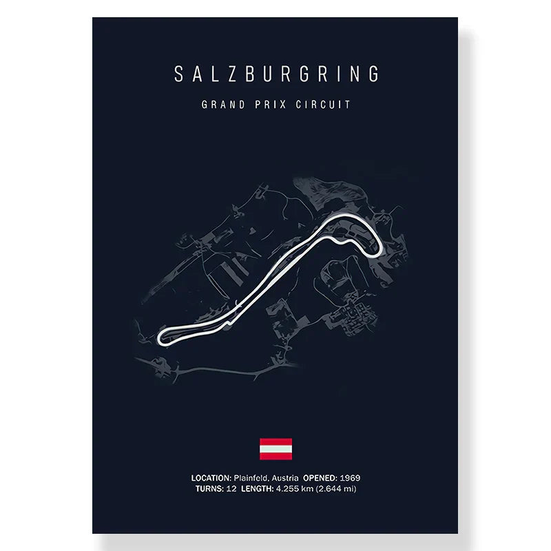 DecorBites™ F1 Racing Track Canvas Art for Living Room