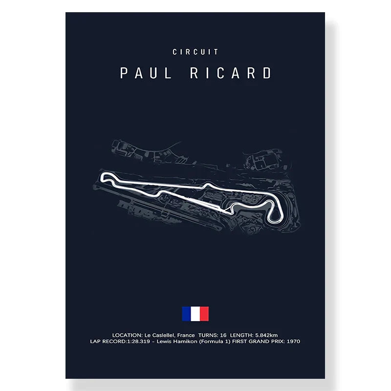 DecorBites™ F1 Racing Track Canvas Art for Living Room