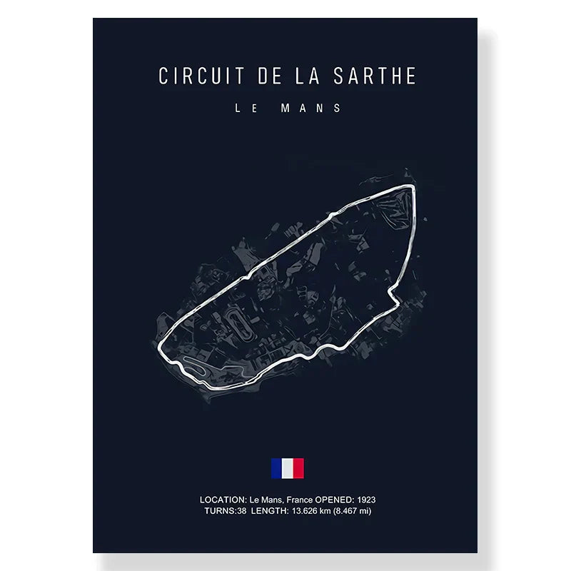 DecorBites™ F1 Racing Track Canvas Art for Living Room