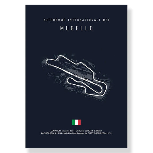 DecorBites™ F1 Track Circuit Canvas Painting for Living Room