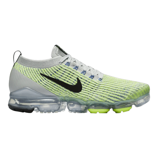Nike Air Max Vapormax Flyknit 3 Men Running Sneakers Light Silver/Black-Volt Glow