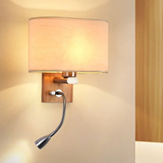DecorBites™ Fabric Adjustable Bedside Reading Lamp
