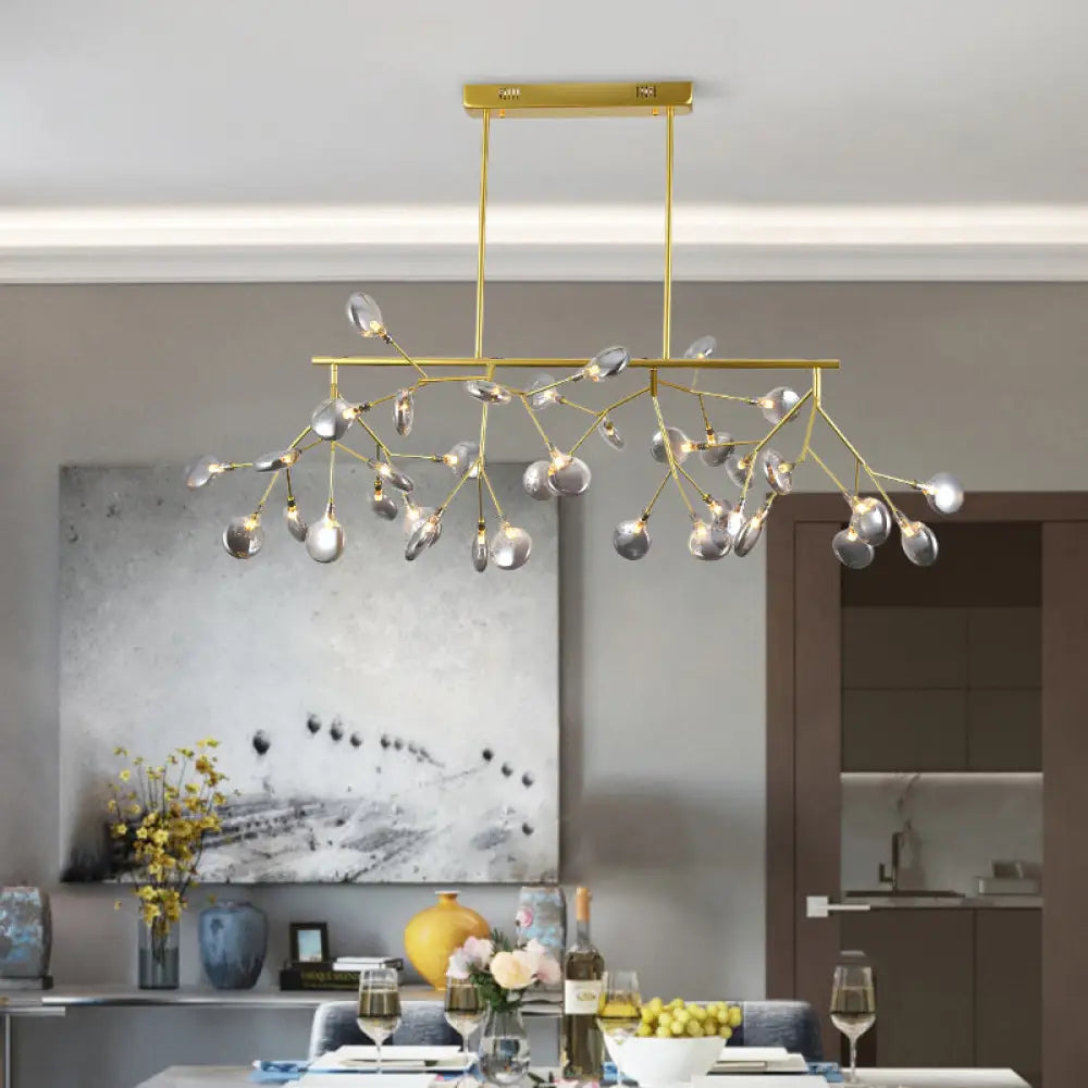 DecorBites™ Firefly Island Pendant: Postmodern Metal Ceiling Lamp - 36 Head Suspension for Restaurant
