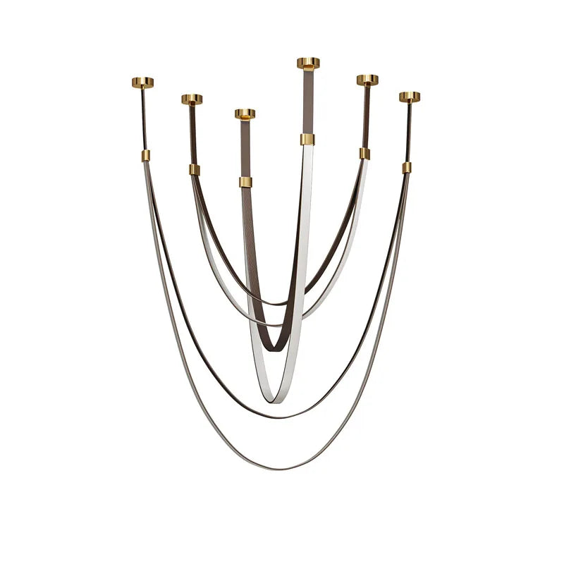 DecorBites™ Flex Leather Belt LED Chandelier Light