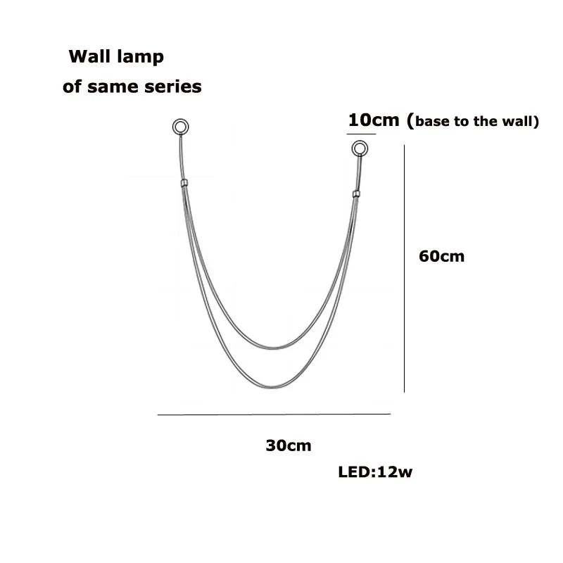 DecorBites™ Flexible Leather Belt LED Chandelier Lighting