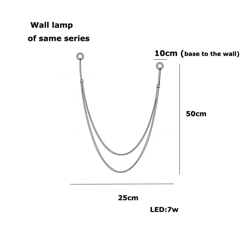 DecorBites™ Flexible Leather Belt LED Chandelier Lighting