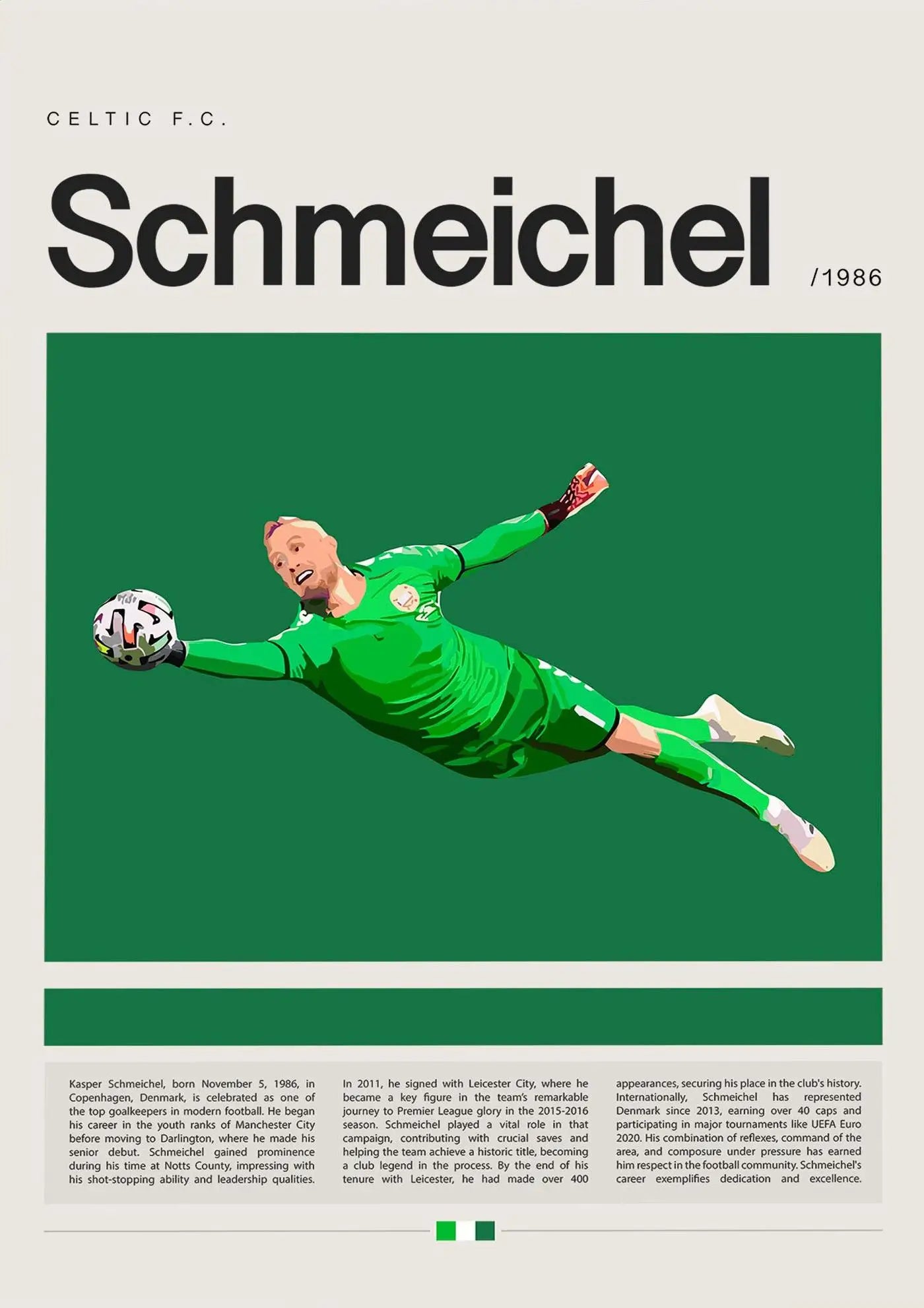 DecorBites™ Football Star Champion Poster Canvas Wall Art