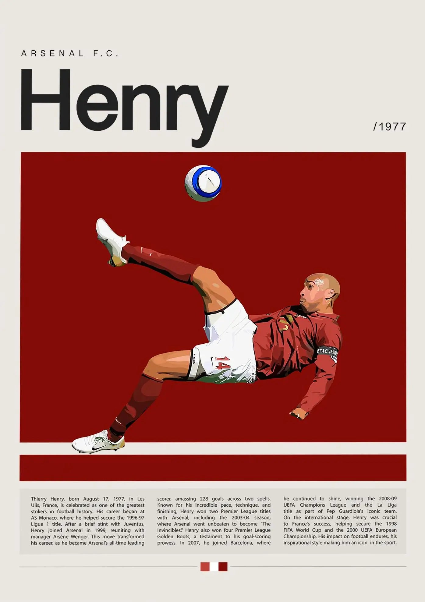DecorBites™ Football Star Champion Poster Canvas Wall Art