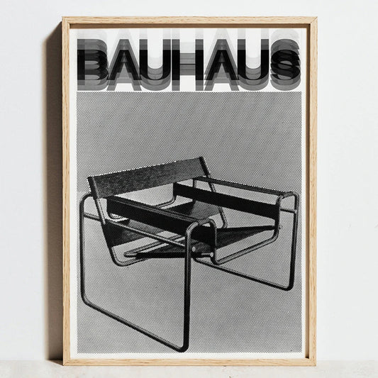 DecorBites™ Geometric Bauhaus Abstract Canvas Wall Art