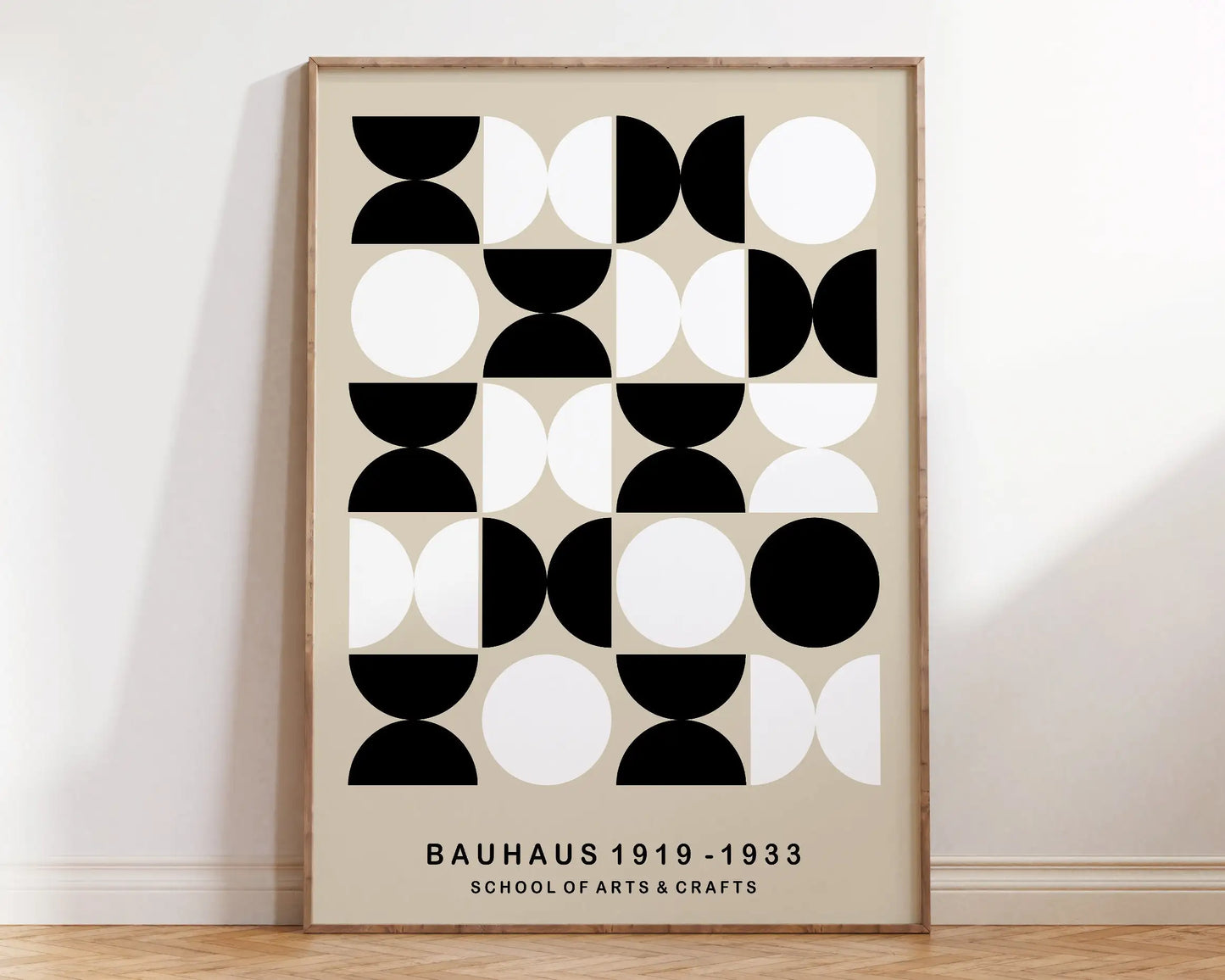 DecorBites™ Geometric Bauhaus Canvas Poster for Modern Home