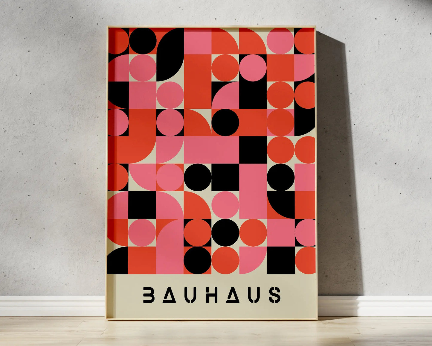 DecorBites™ Geometric Bauhaus Canvas Poster for Modern Home