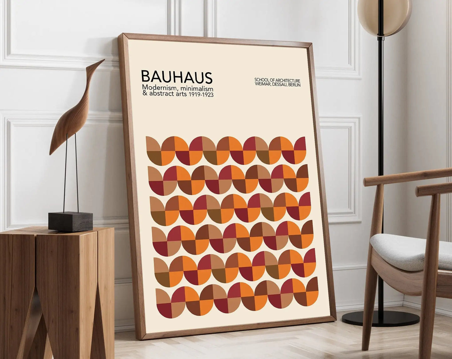 DecorBites™ Geometric Bauhaus Canvas Poster for Modern Home