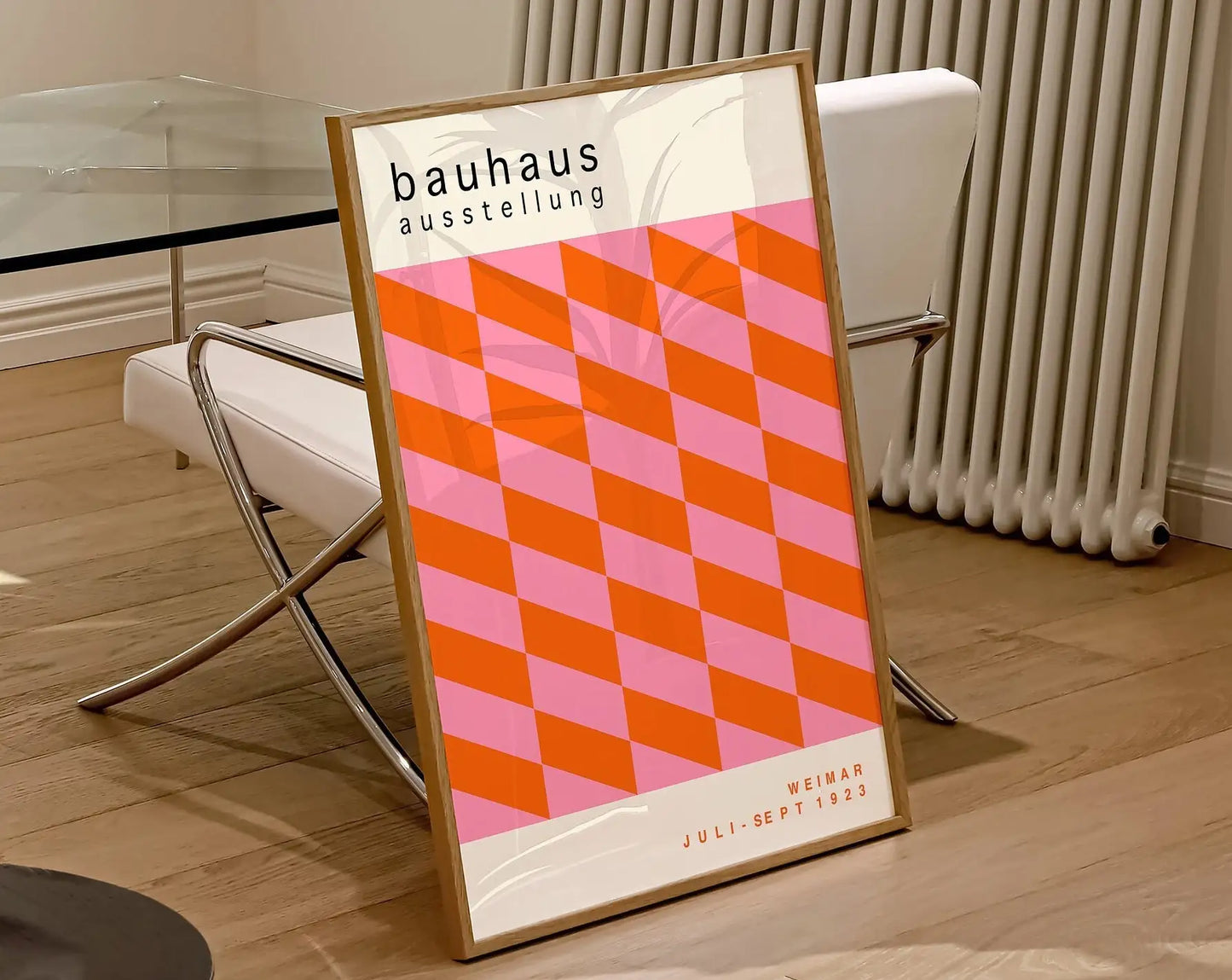 DecorBites™ Geometric Bauhaus Canvas Poster for Modern Home