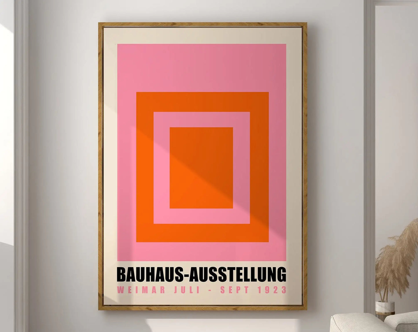 DecorBites™ Geometric Bauhaus Canvas Poster for Modern Home