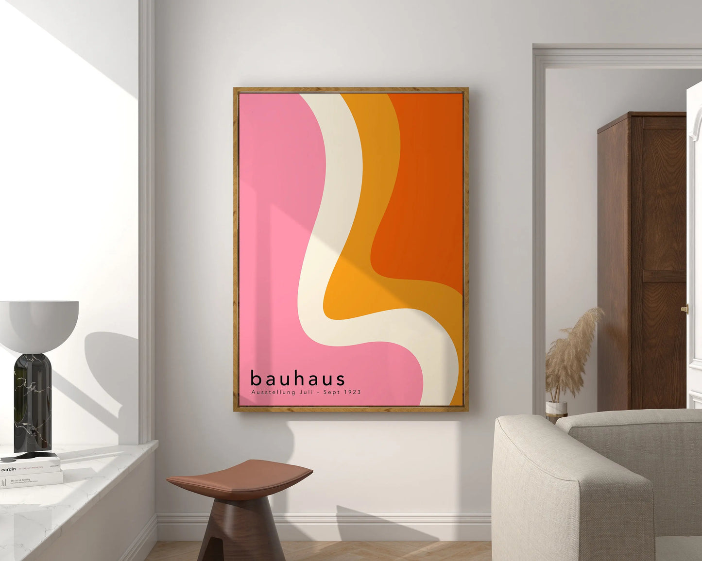 DecorBites™ Geometric Bauhaus Canvas Poster for Modern Home