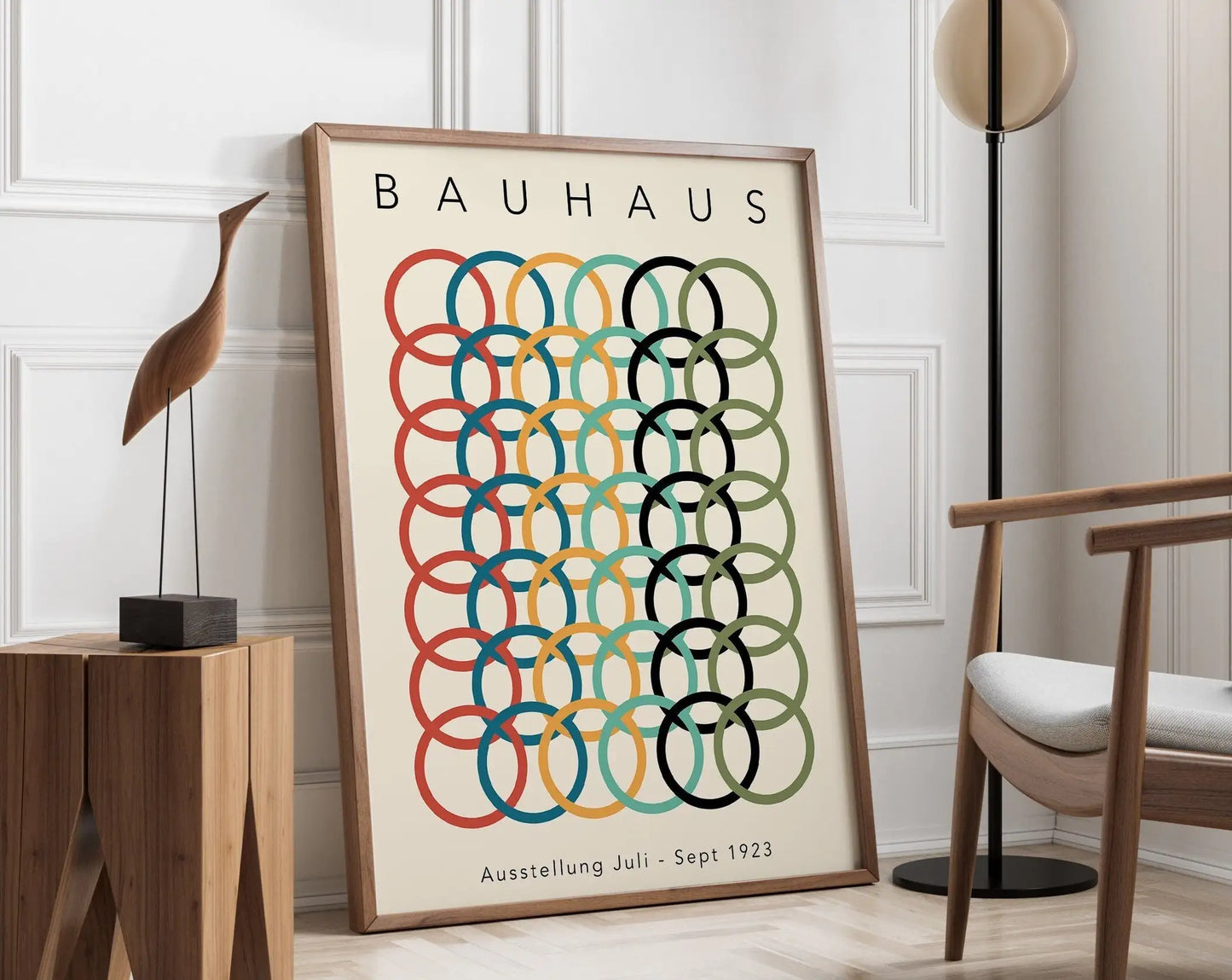 DecorBites™ Geometric Bauhaus Canvas Poster for Modern Home