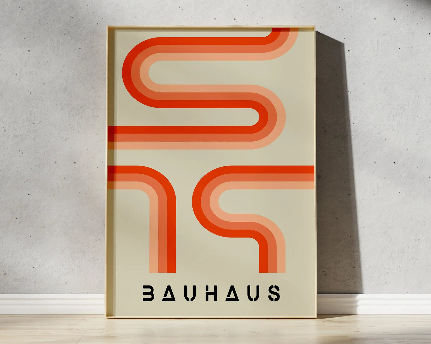 DecorBites™ Geometric Bauhaus Canvas Poster for Modern Home