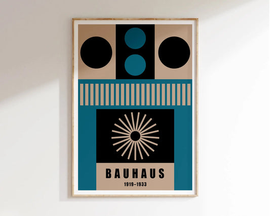 DecorBites™ Geometric Bauhaus Canvas Poster - Home Decor Art
