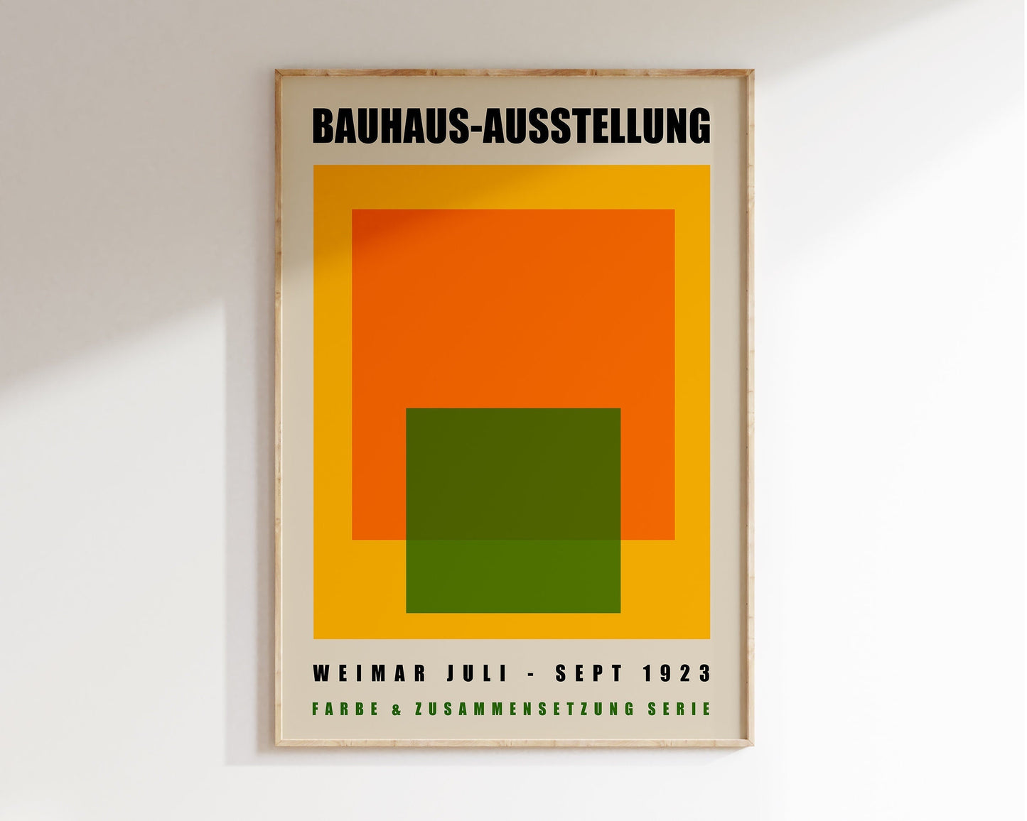 DecorBites™ Geometric Bauhaus Canvas Poster, Modern Retro Wall Art