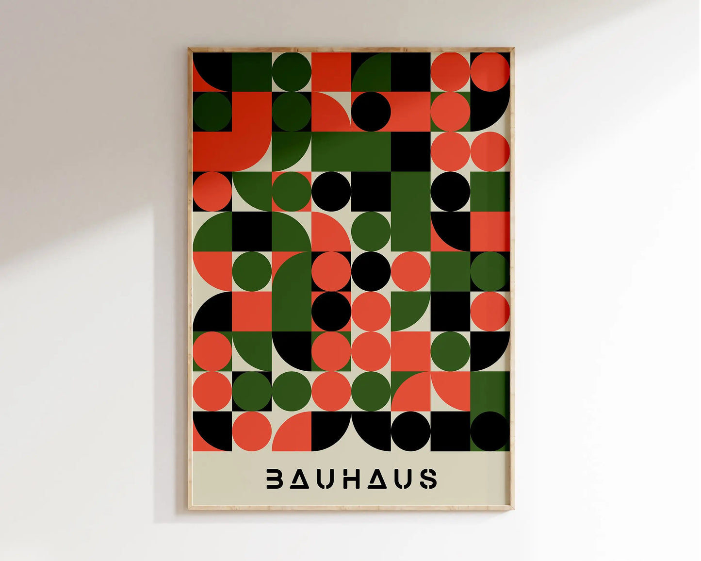 DecorBites™ Geometric Bauhaus Canvas Poster, Modern Retro Wall Art