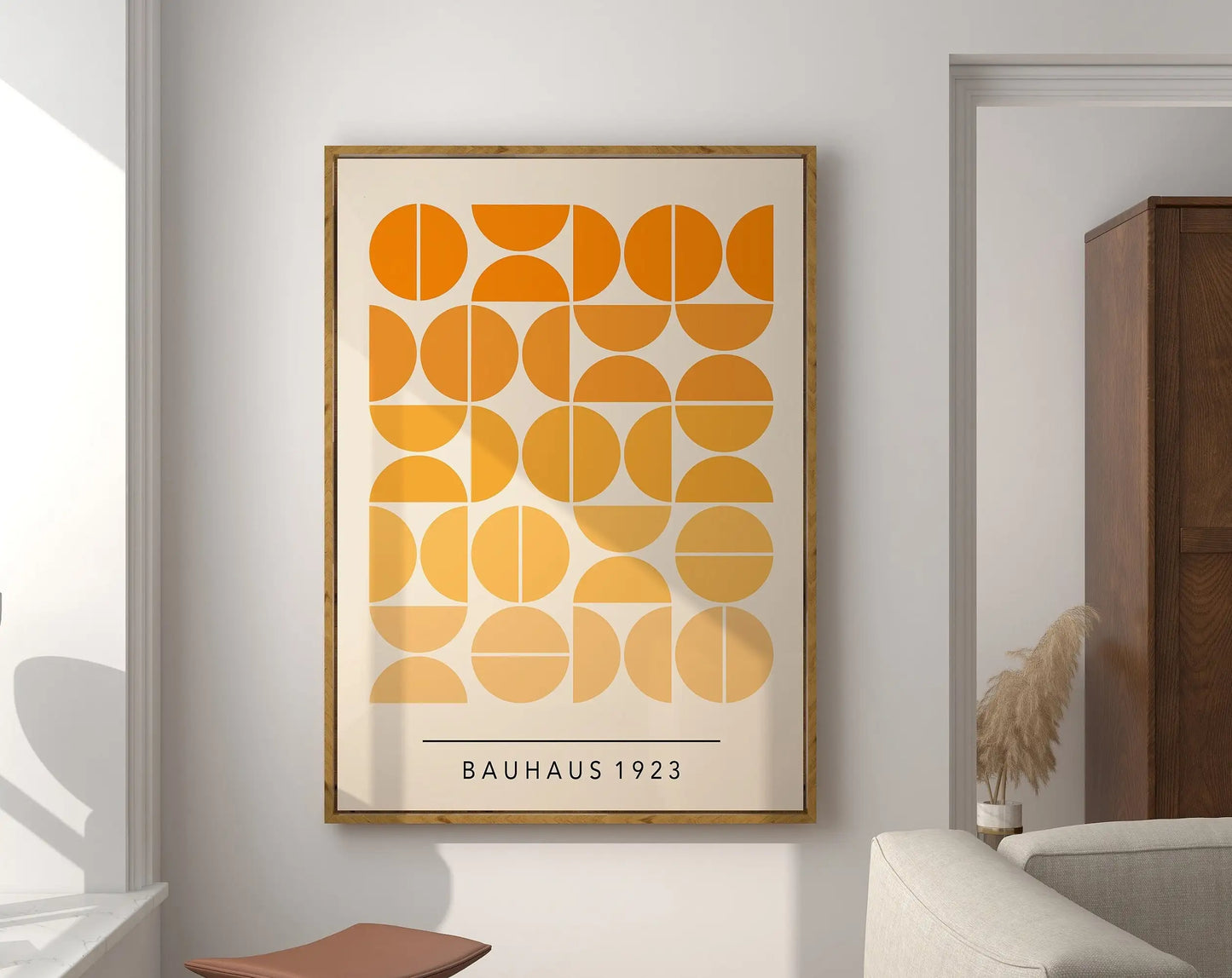 DecorBites™ Geometric Canvas Poster Retro Mid Century Wall Art