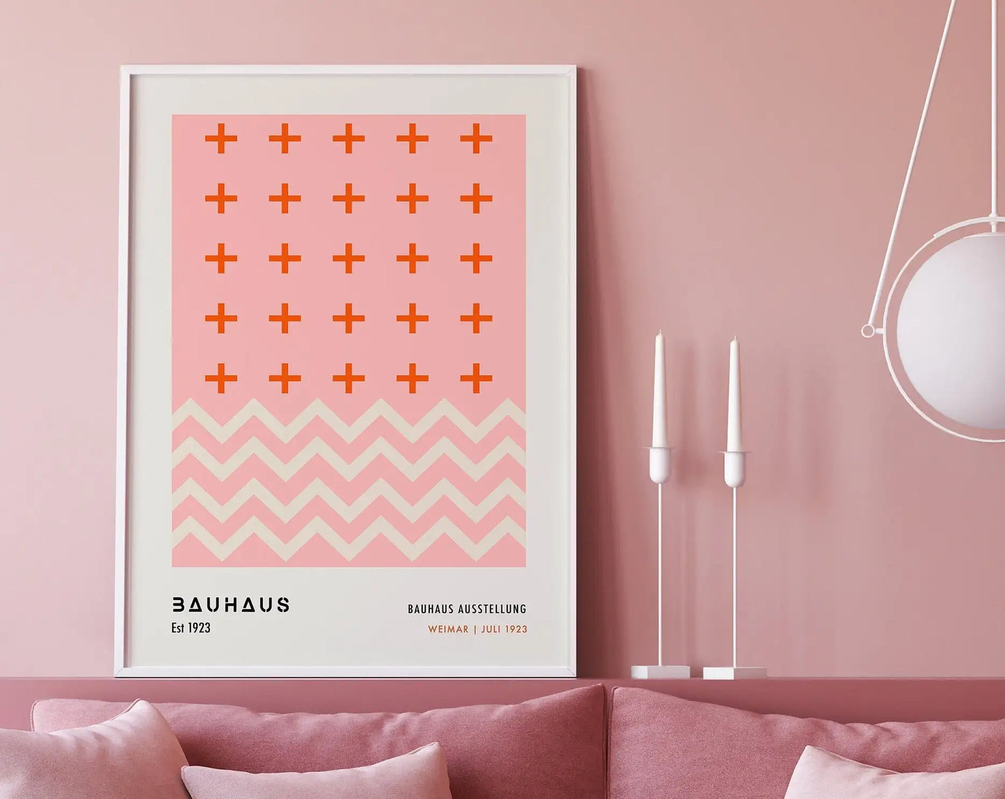DecorBites™ Geometric Canvas Poster Retro Mid Century Wall Art
