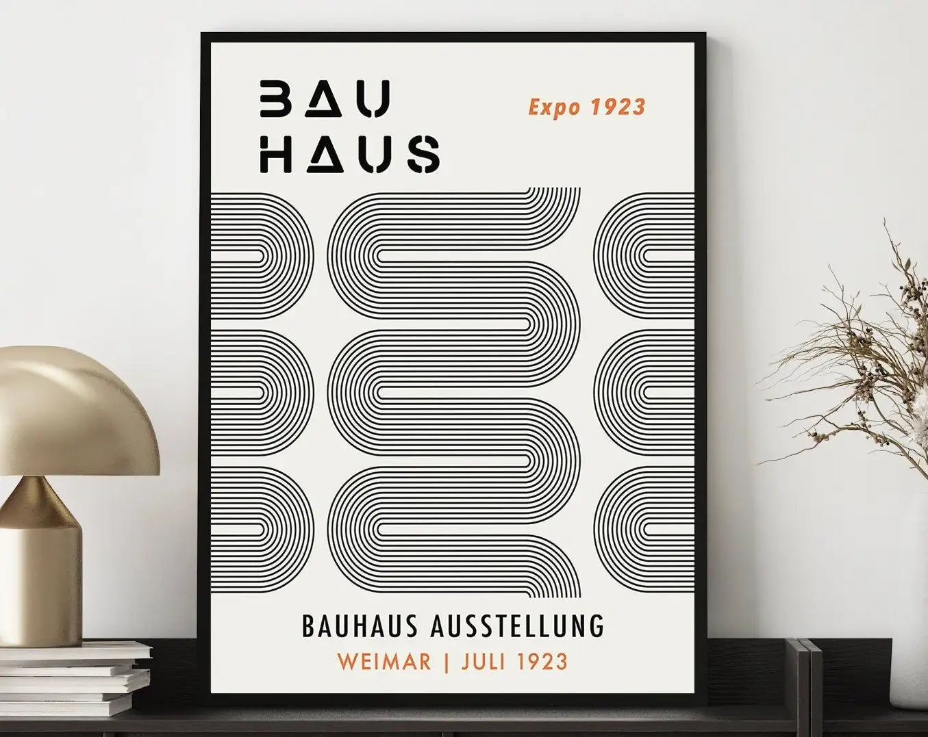 DecorBites™ Geometric Canvas Poster Retro Mid Century Wall Art