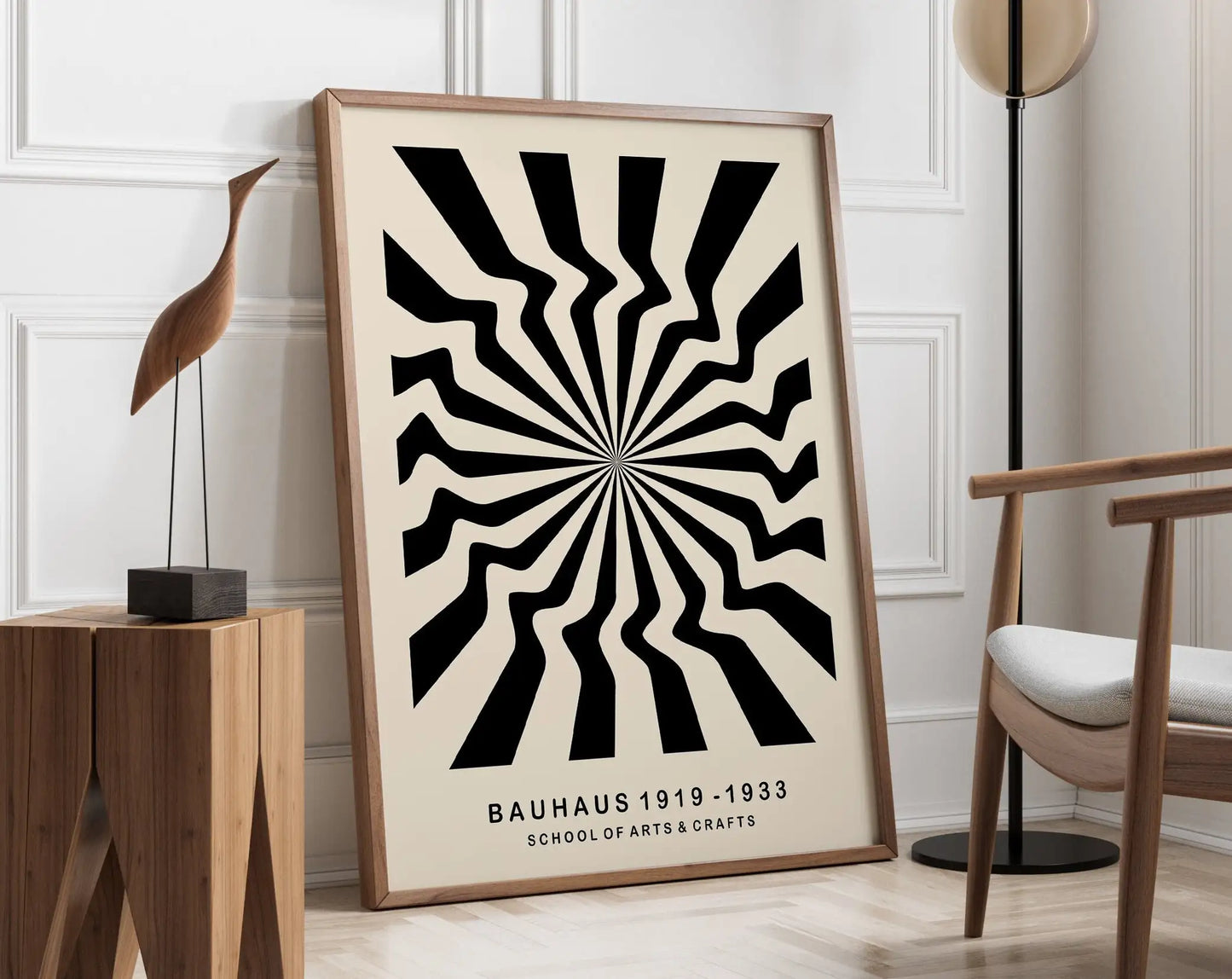 DecorBites™ Geometric Canvas Poster Retro Mid Century Wall Art