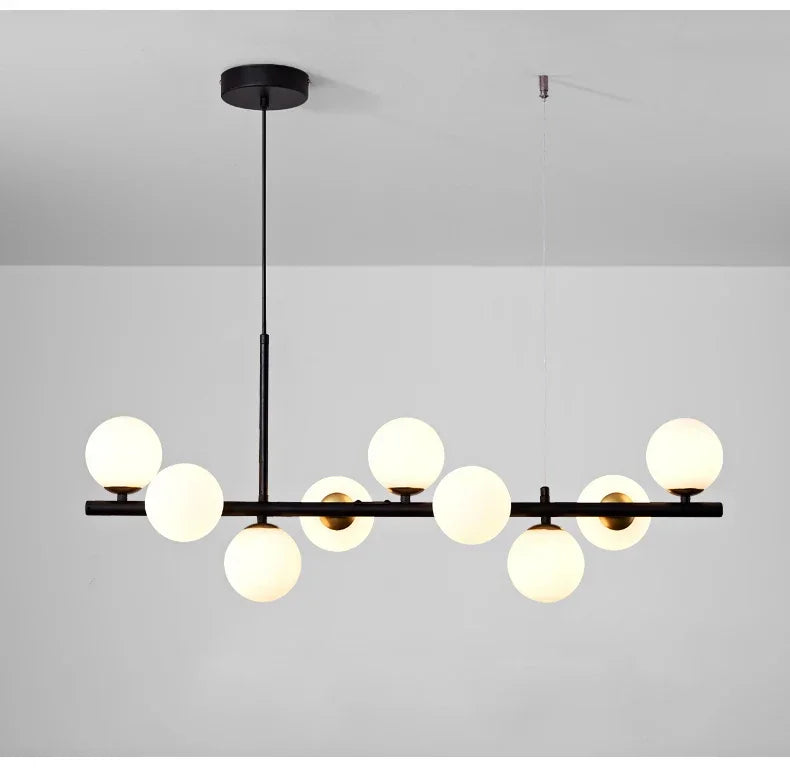 DecorBites™ Glass Ball Ceiling Chandelier for Dining Room