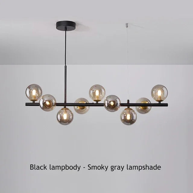 DecorBites™ Glass Ball Ceiling Chandelier for Home Lighting