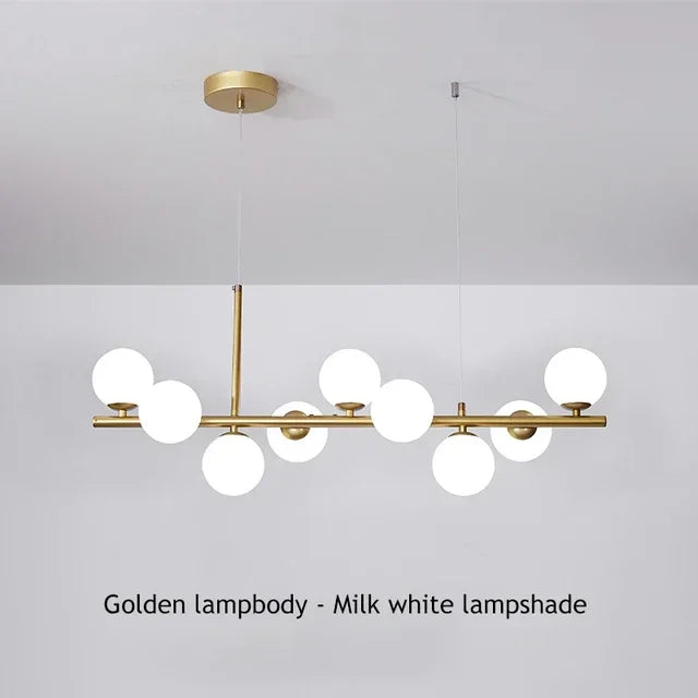 DecorBites™ Glass Ball Chandelier for Home Lighting
