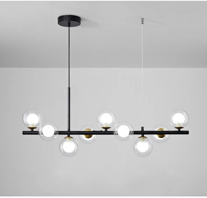 DecorBites™ Glass Ball Chandelier for Home Lighting