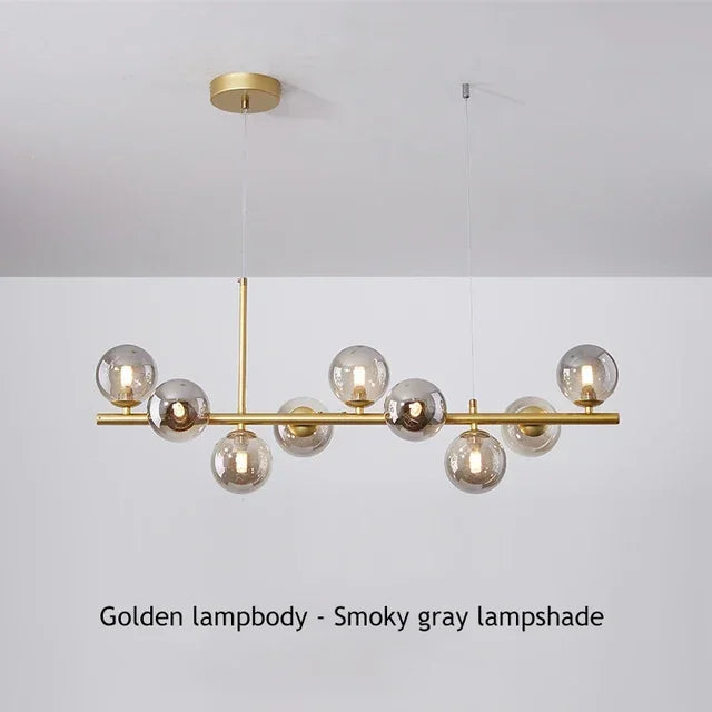 DecorBites™ Glass Ball Chandelier for Modern Home Lighting
