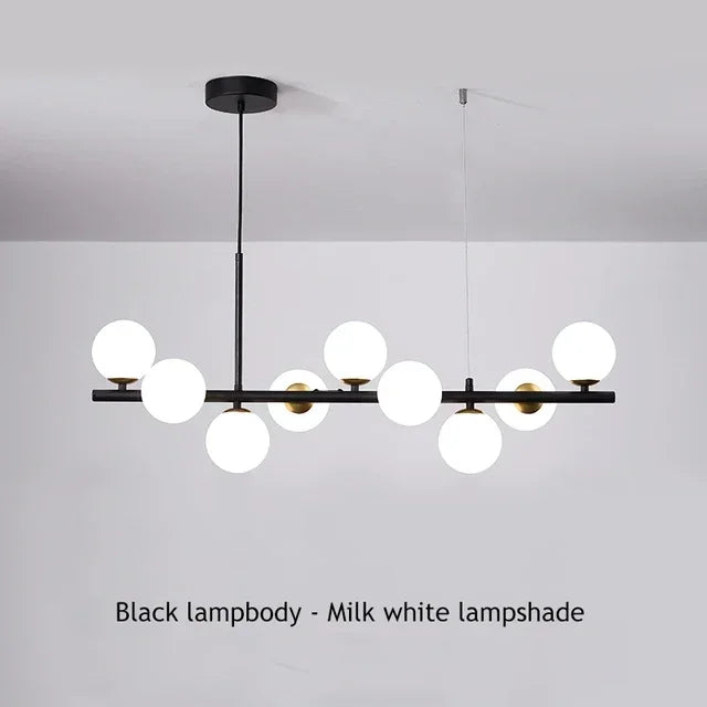DecorBites™ Glass Ball Chandelier: Modern Ceiling Lighting Fixture
