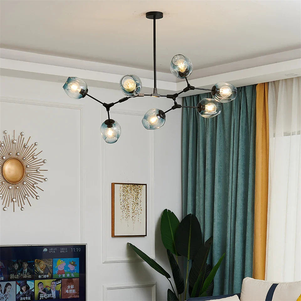 DecorBites™ Glass Ball LED Chandelier - Nordic Style