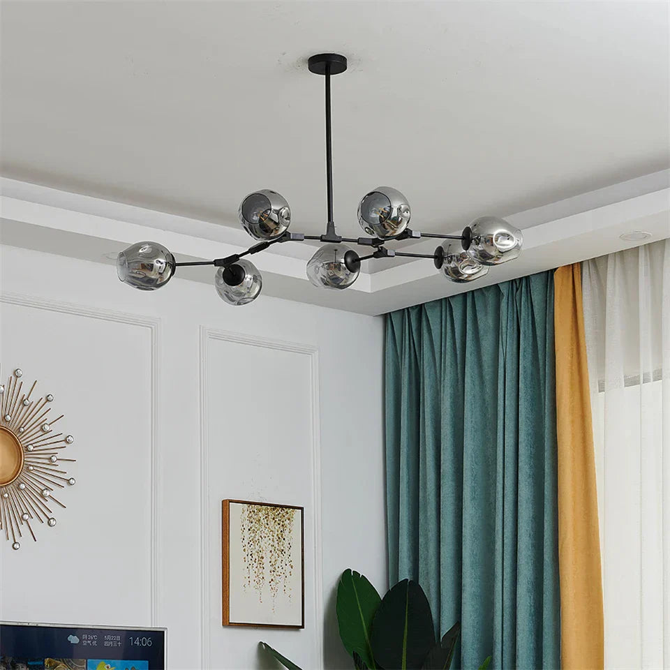 DecorBites™ Glass Ball LED Chandelier - Nordic Style