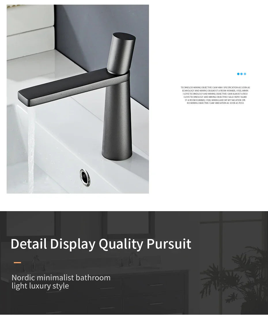 DecorBites™ Gold Brass Basin Faucet for Bathroom Sink