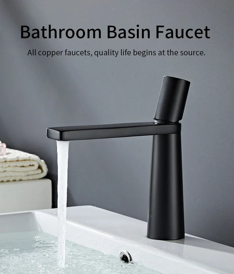 DecorBites™ Gold Brass Basin Faucet for Bathroom Sink