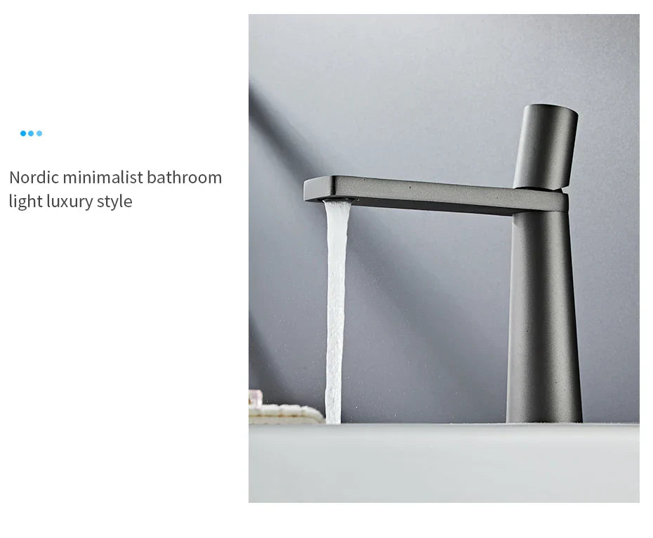 DecorBites™ Gold Brass Basin Faucet for Bathroom Sink