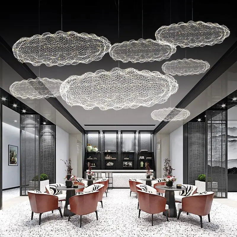 DecorBites™ Gold Cloud Pendant Lights for Home and Restaurant