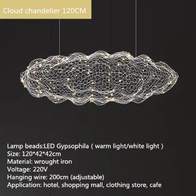 DecorBites™ Gold Cloud Pendant Lights for Home and Restaurant