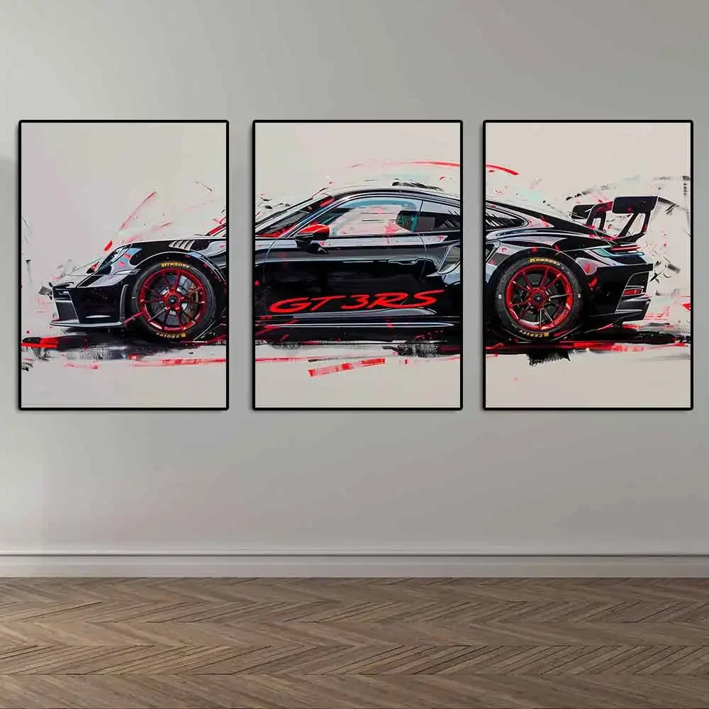 DecorBites™ GT3 RS Sports Car Canvas Wall Art