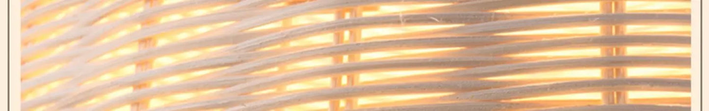 DecorBites™ Hand-Knit Bamboo Pendant Ceiling Light
