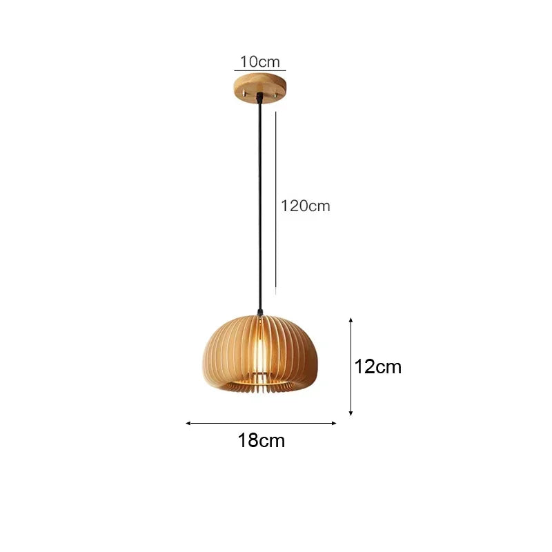 DecorBites™ Hand-Knit Bamboo Pendant Ceiling Light
