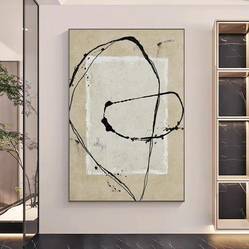 DecorBites™ Handmade Abstract Oil Painting Wall Art Decor