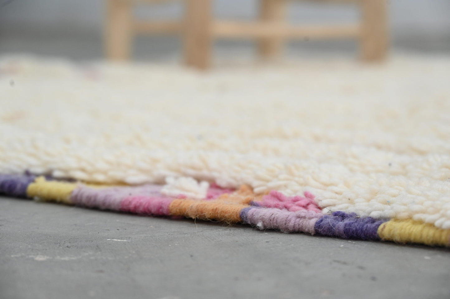 DecorBites™ Handmade Moroccan Azilal Rug, 223x133 cm