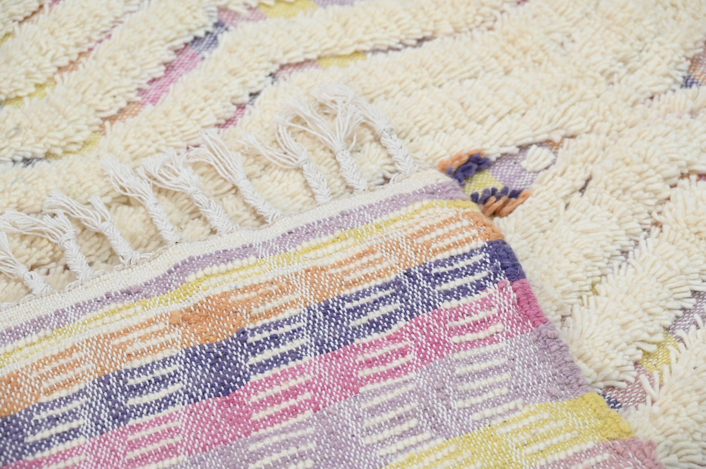 DecorBites™ Handmade Moroccan Azilal Rug, 223x133 cm