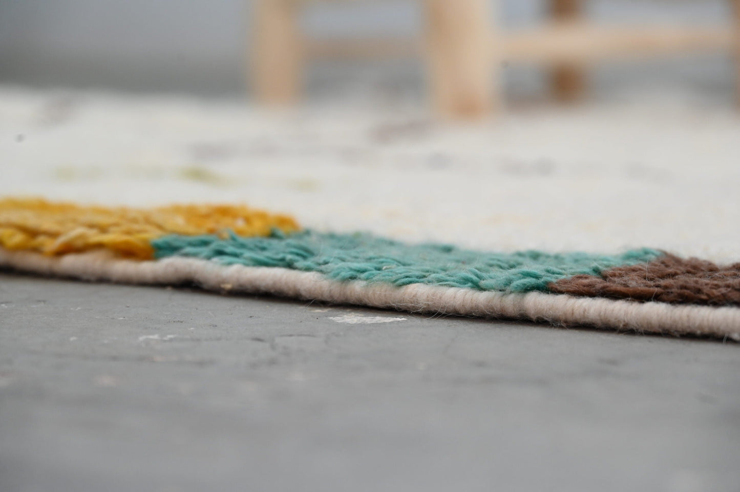 DecorBites™ Handmade Moroccan Azilal Rug - 237x146 cm